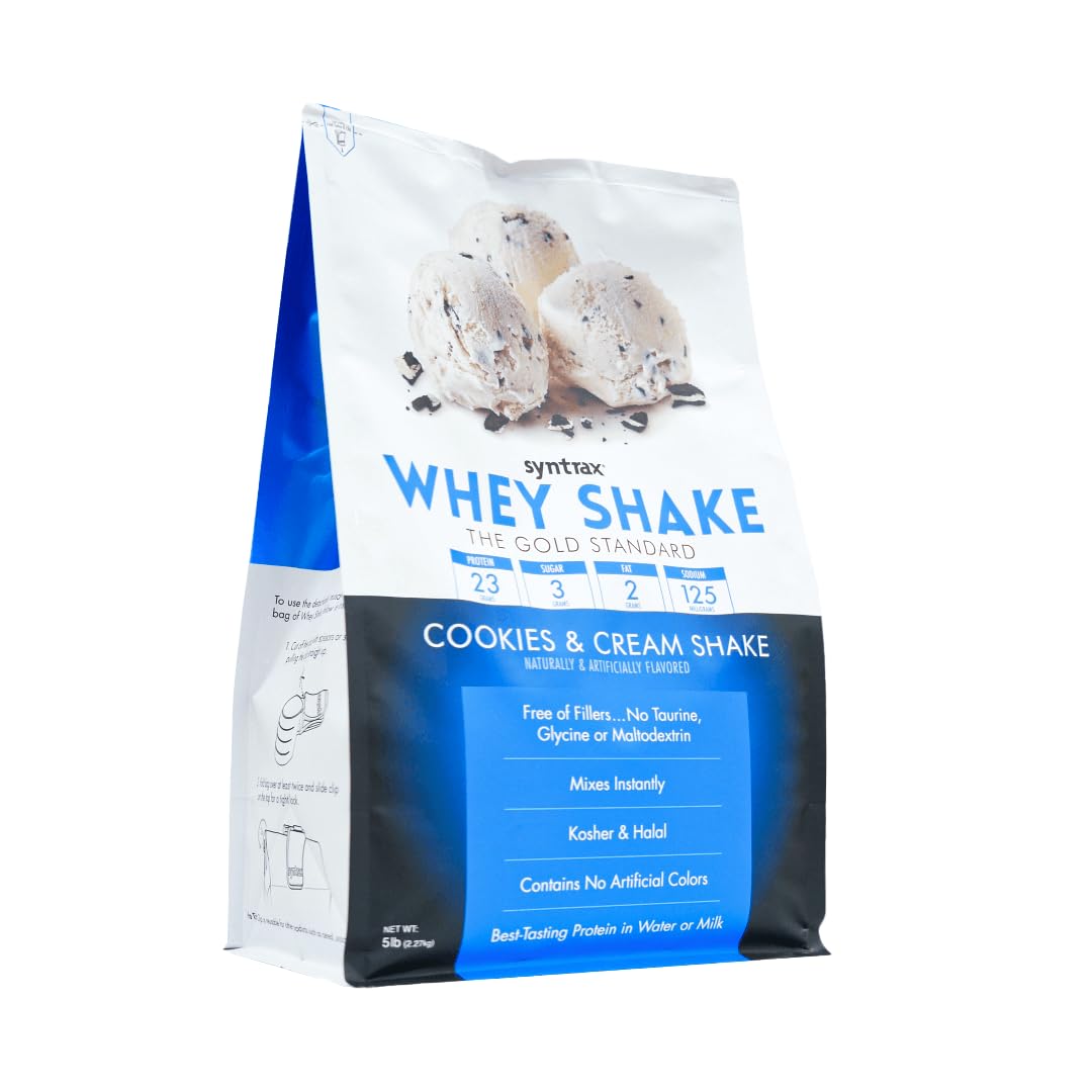 Whey Protein Powder Blend Cookies & Cream 5 lb E578