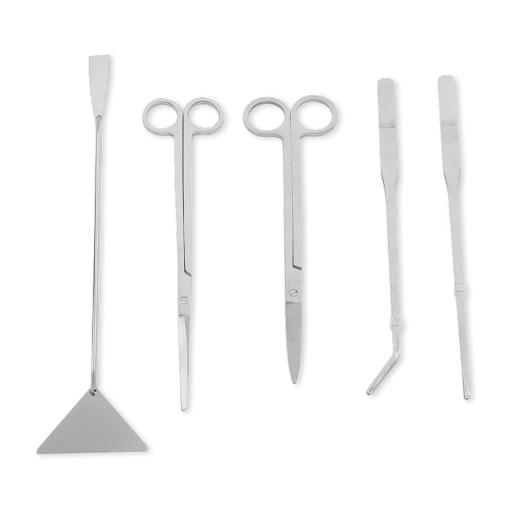 5 in 1 Stainless Steel Aquarium Scissors Tweezers Spatula Q250222