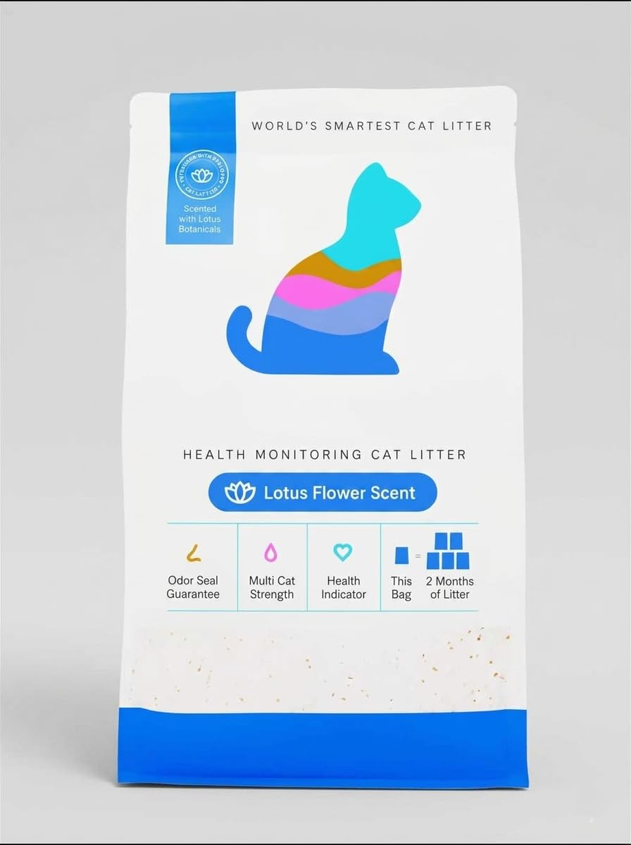 Health Monitoring Cat Litter with Lotus Flower Scent 8 Lb Bag A687