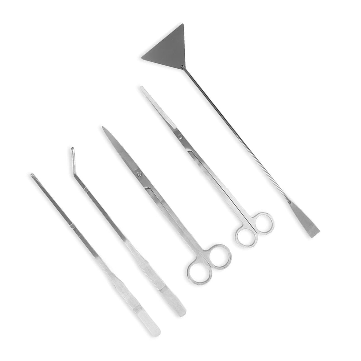 5 in 1 Stainless Steel Aquarium Scissors Tweezers Spatula Q250222