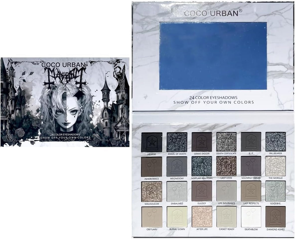 Black Grey Smokey Eyeshadow Palette X469