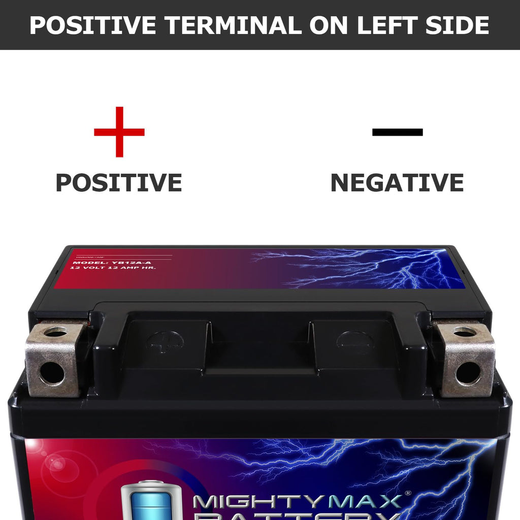 12 Volt 12 AH Rechargeable SLA AGM Motorcycle Battery M91260