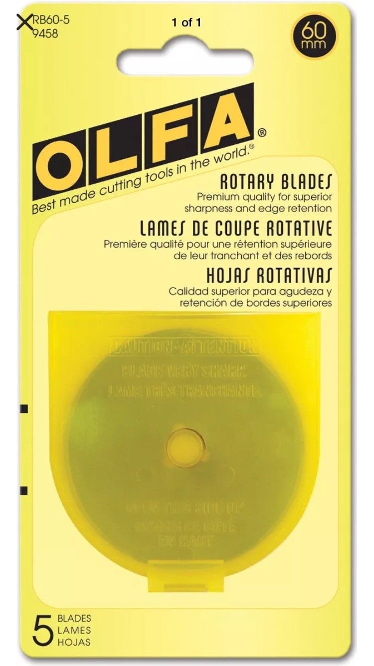 Rotary Blade Refill 5 per Package 60 Millimeters N475605