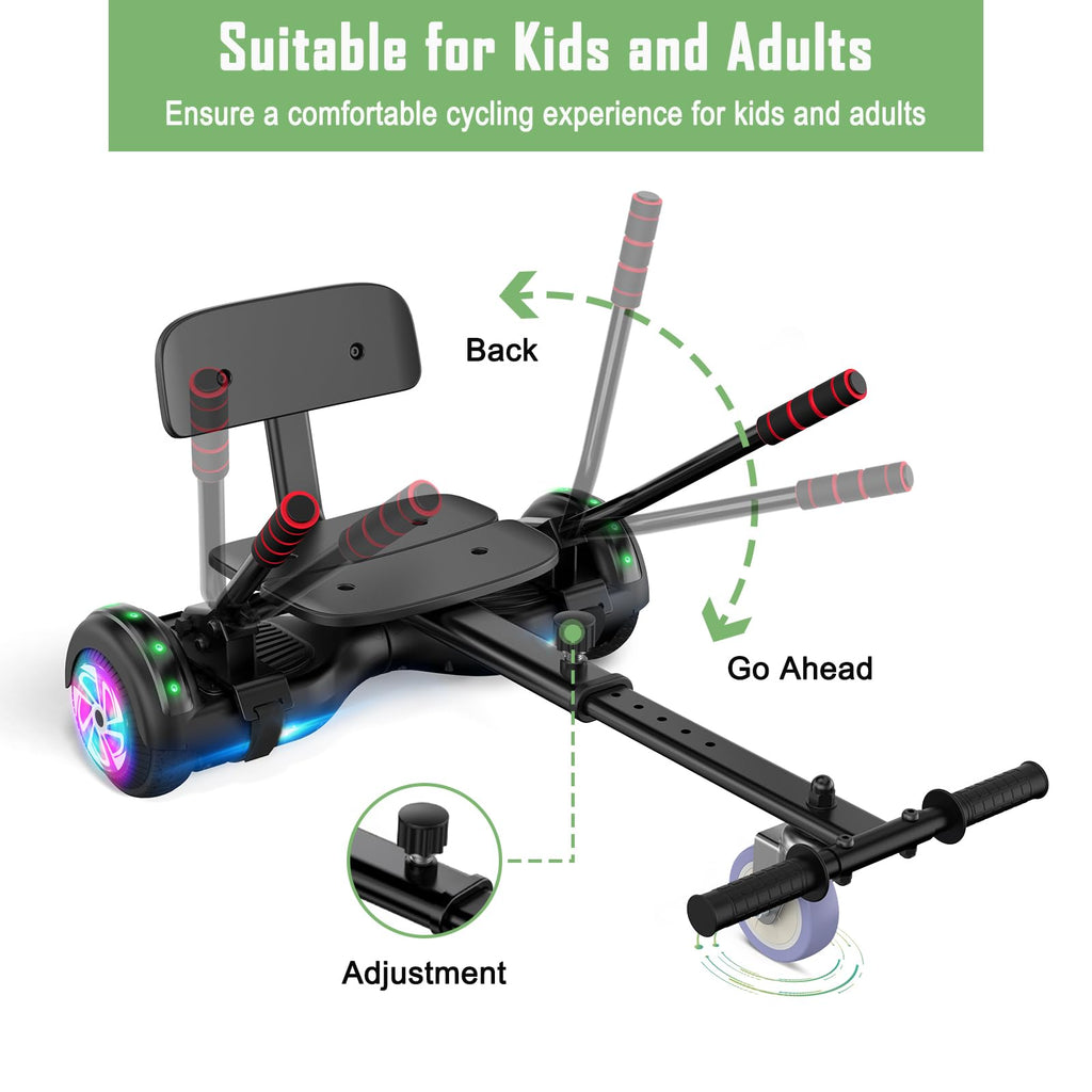 CBD Scooter with LED Lights, 6.5" Wheels, Dual 300W Motor O540516