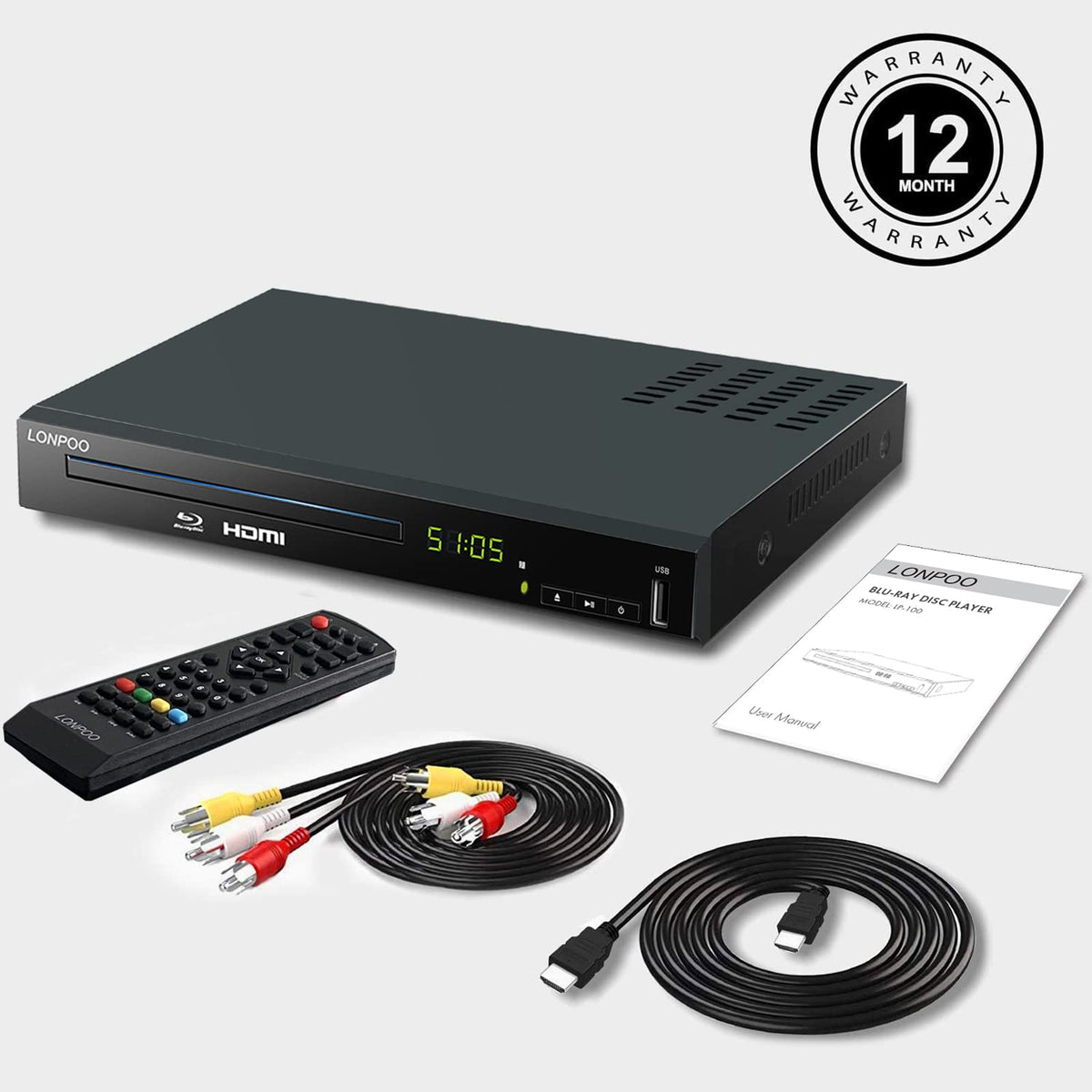 Full HD DVD Player HDMI with Dolby Digital TrueHD/DTS Y9057