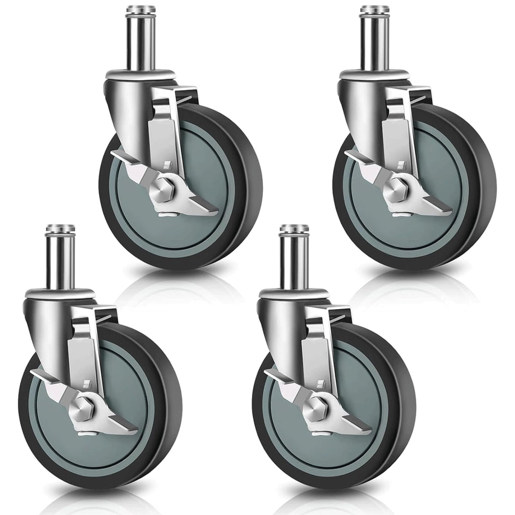 4 inches Casters for Wire Shelving Racks, Set of 4 T837
