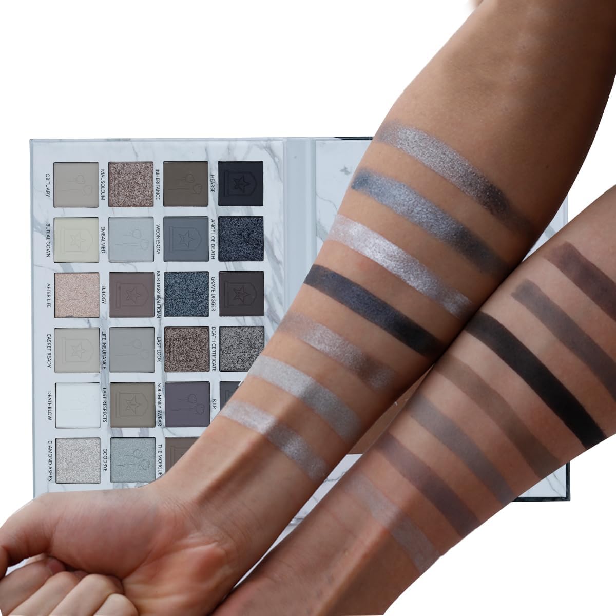 Black Grey Smokey Eyeshadow Palette X469