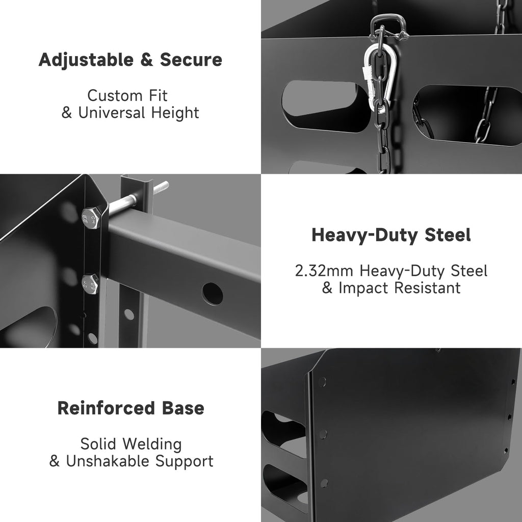 Lockable Metal Steel Gas Cans Holder Rack 5 Gallon K670752