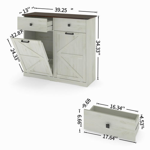 20 Gallon Tilt Out Trash Can Cabinet F52867