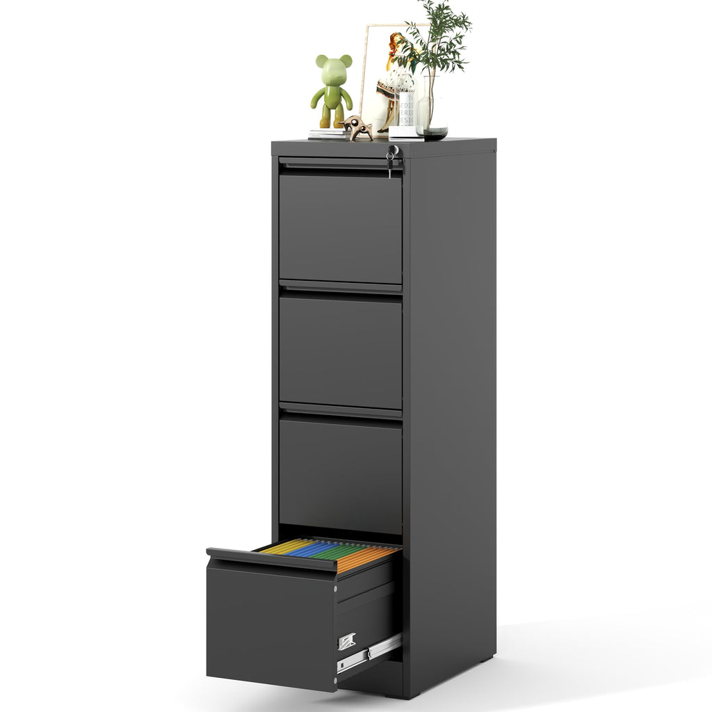 4 Drawer Metal File Cabinet with Lock C143