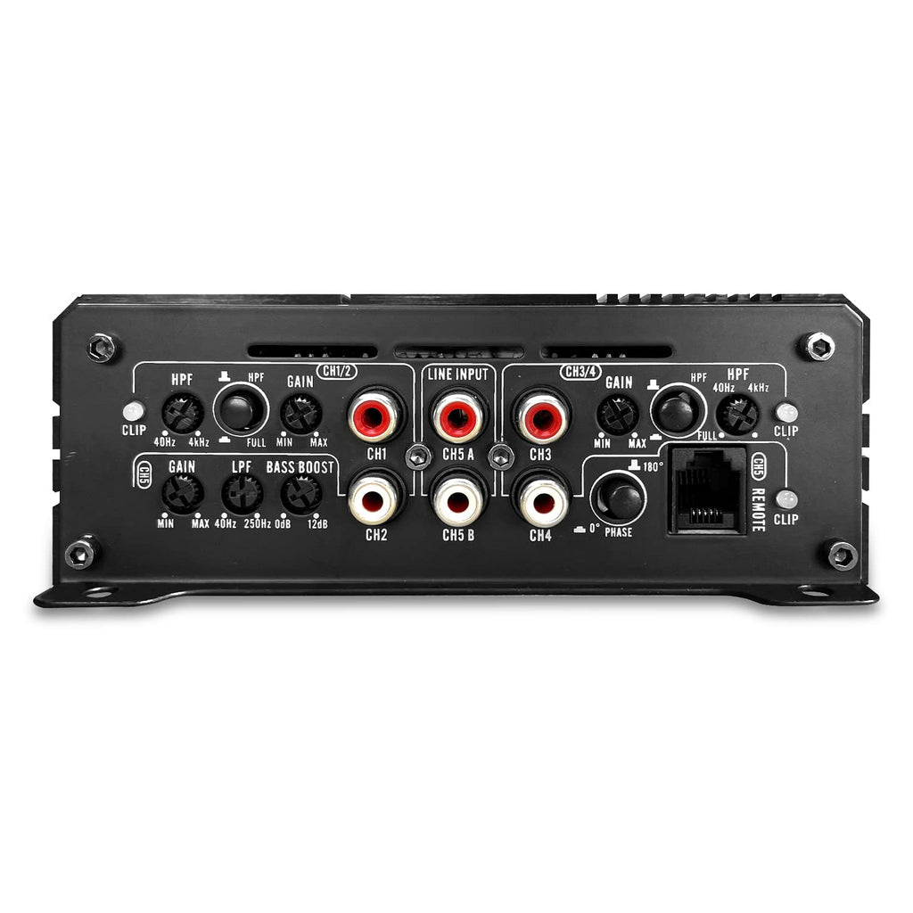 1000 Watt Full-Range Class D 5-Channel Car Amplifier R589