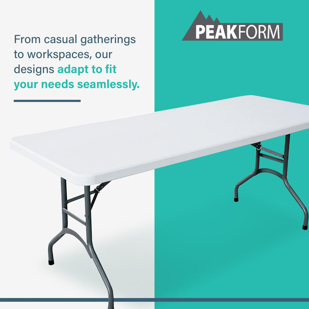 White 6 Foot Folding Multipurpose Table A115406