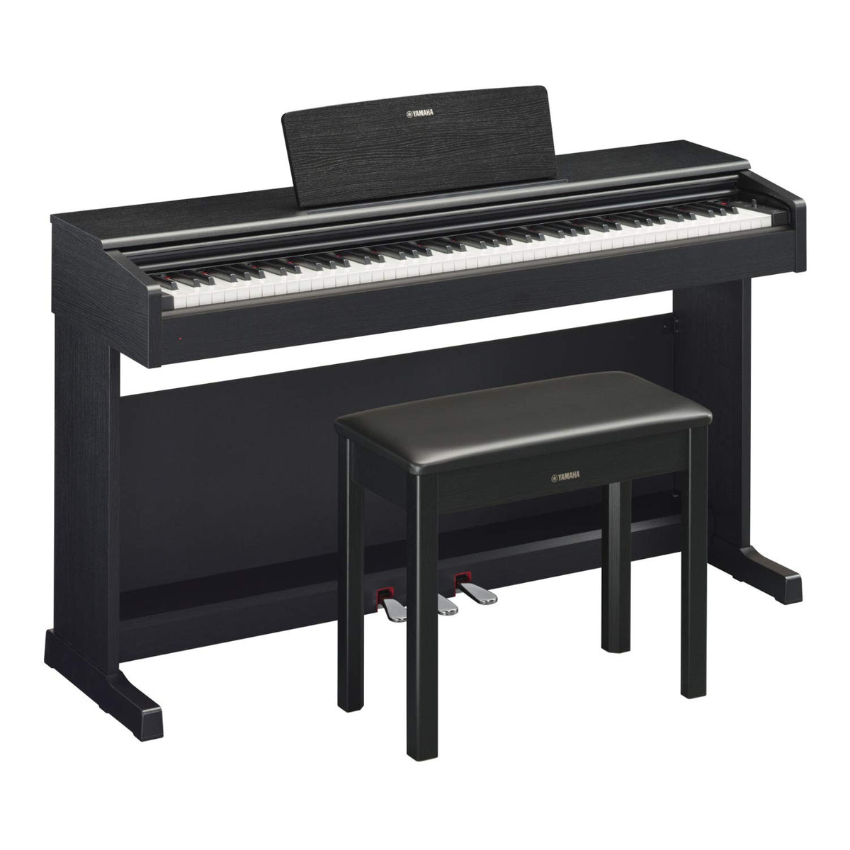 Black Digital Console Piano with Bench P279235