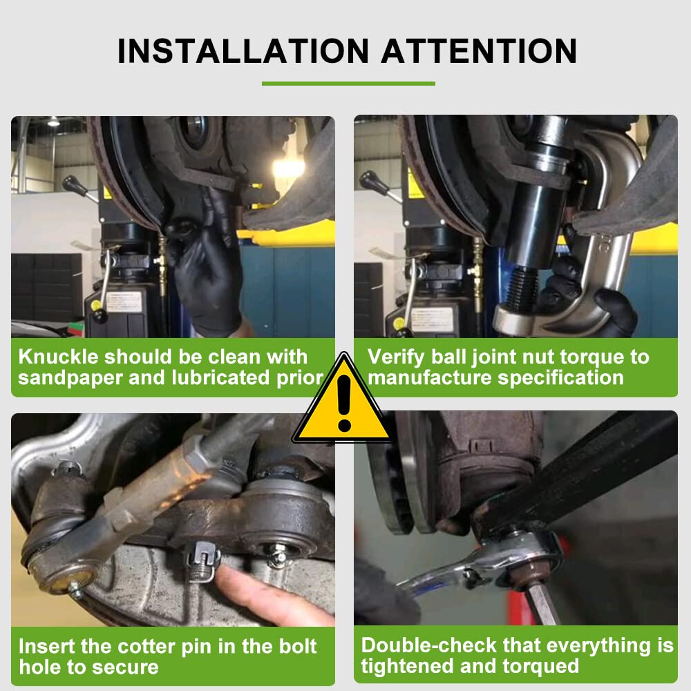 12pcs Front Suspension Kit Lower Control Arm Ball Joint Tie Rod End Sway Bar End Link S84906