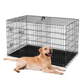48-Inch Folding Metal Dog Crate with Divider, Tray, and Carry Handle M1247