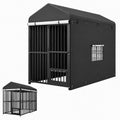 8x4 FT Heavy Duty Outdoor Dog Kennel with Full Cover A87301