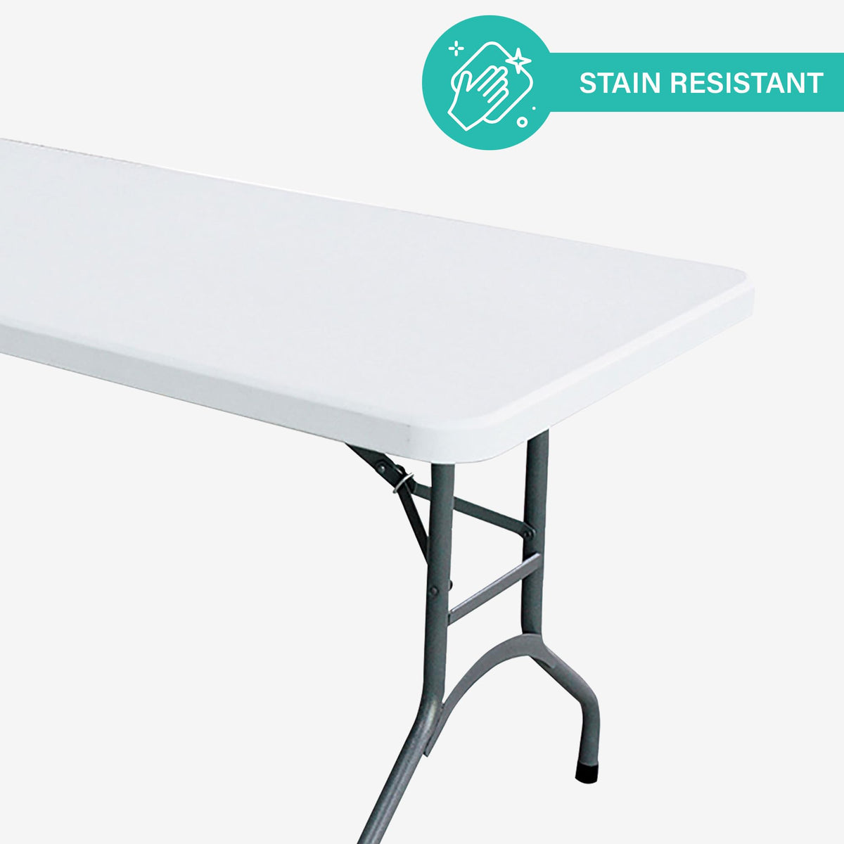White 6 Foot Folding Multipurpose Table A115406