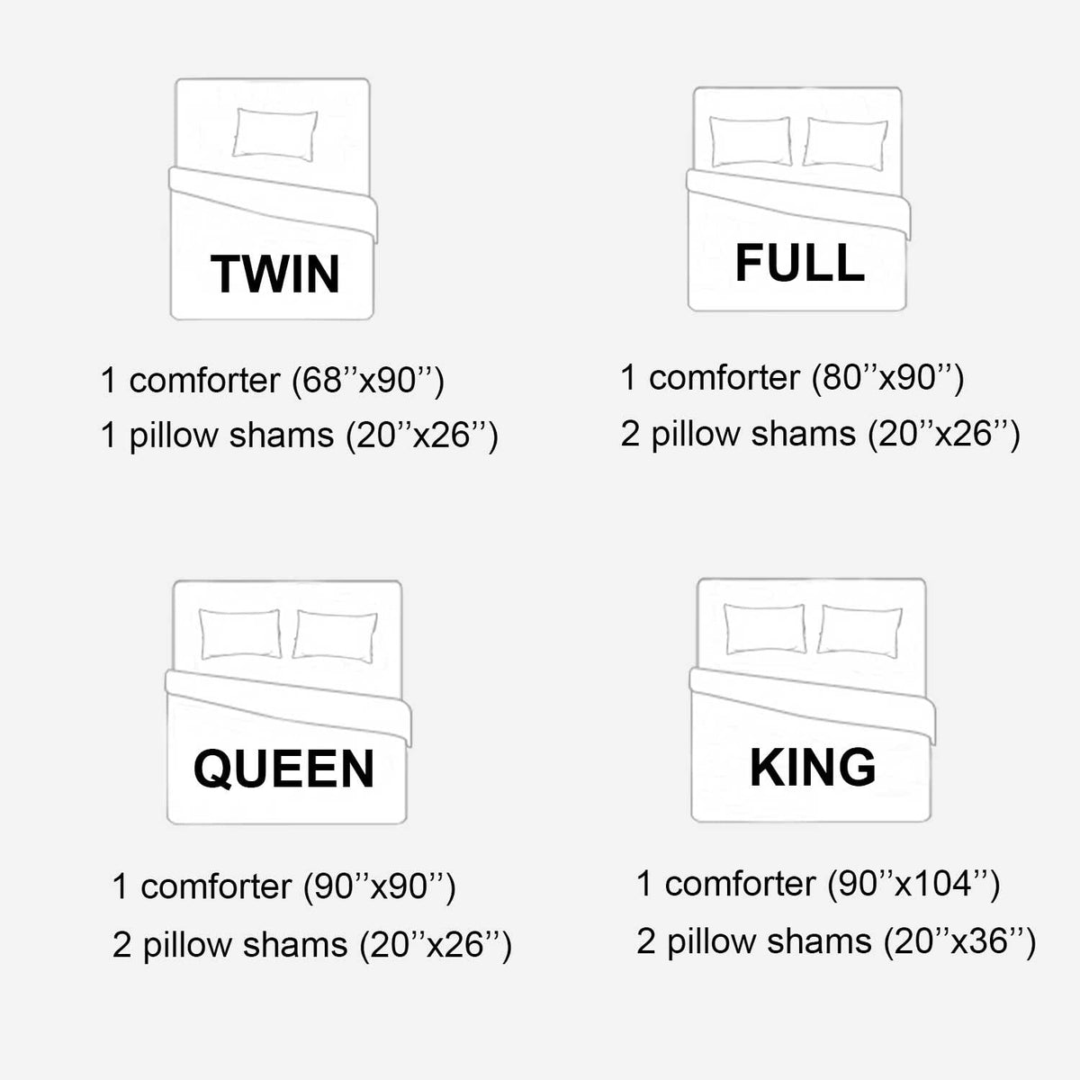 King Size 3 Piece Comforter Set X7999