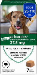 Soft Chew Flea Treatment for Dogs 23-110 lbs. 7 ct M87657