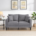 Light Gray 2 Seat Upholstered Sofa K862