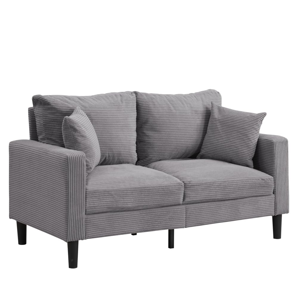 Light Gray 2 Seat Upholstered Sofa K862