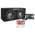 12" 1200 Watt Car Subwoofer Enclosure with Amplifier & Wiring Kit C524