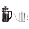 12 oz Stainless Steel French Press and Gooseneck Pour Over Kettle Z344883