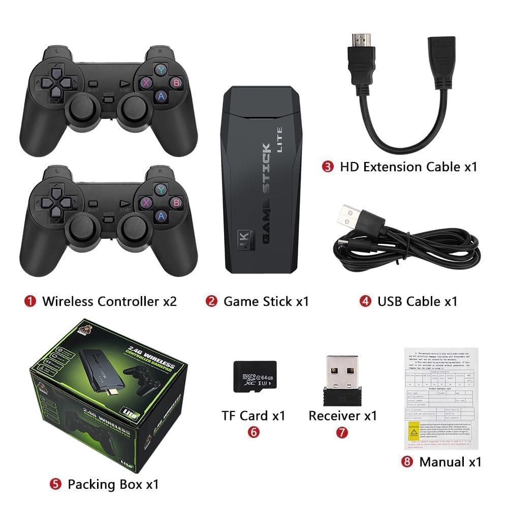 2027 Retro Gaming Console, 20,748+ Retro Game Stick, 27 Emulators I5876
