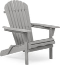 Wooden Folding Adirondack Chair Set of 2 Solid Cedar R892955