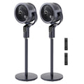 3-in-1 Pedestal Tabletop Fan with Remote Grey 2-Pack I73715