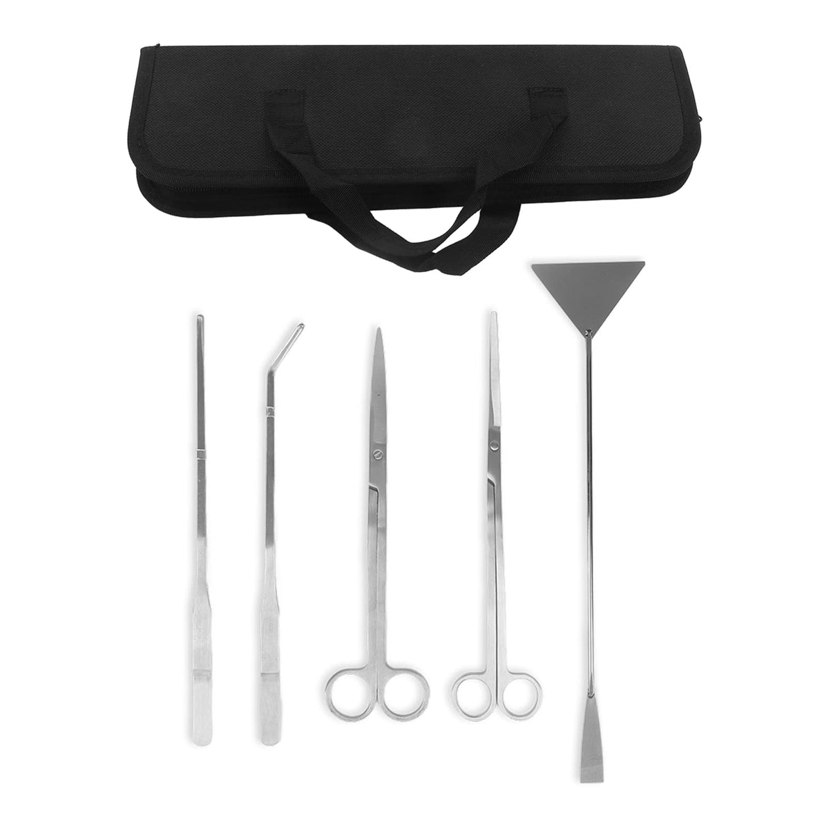 5 in 1 Stainless Steel Aquarium Scissors Tweezers Spatula Q250222