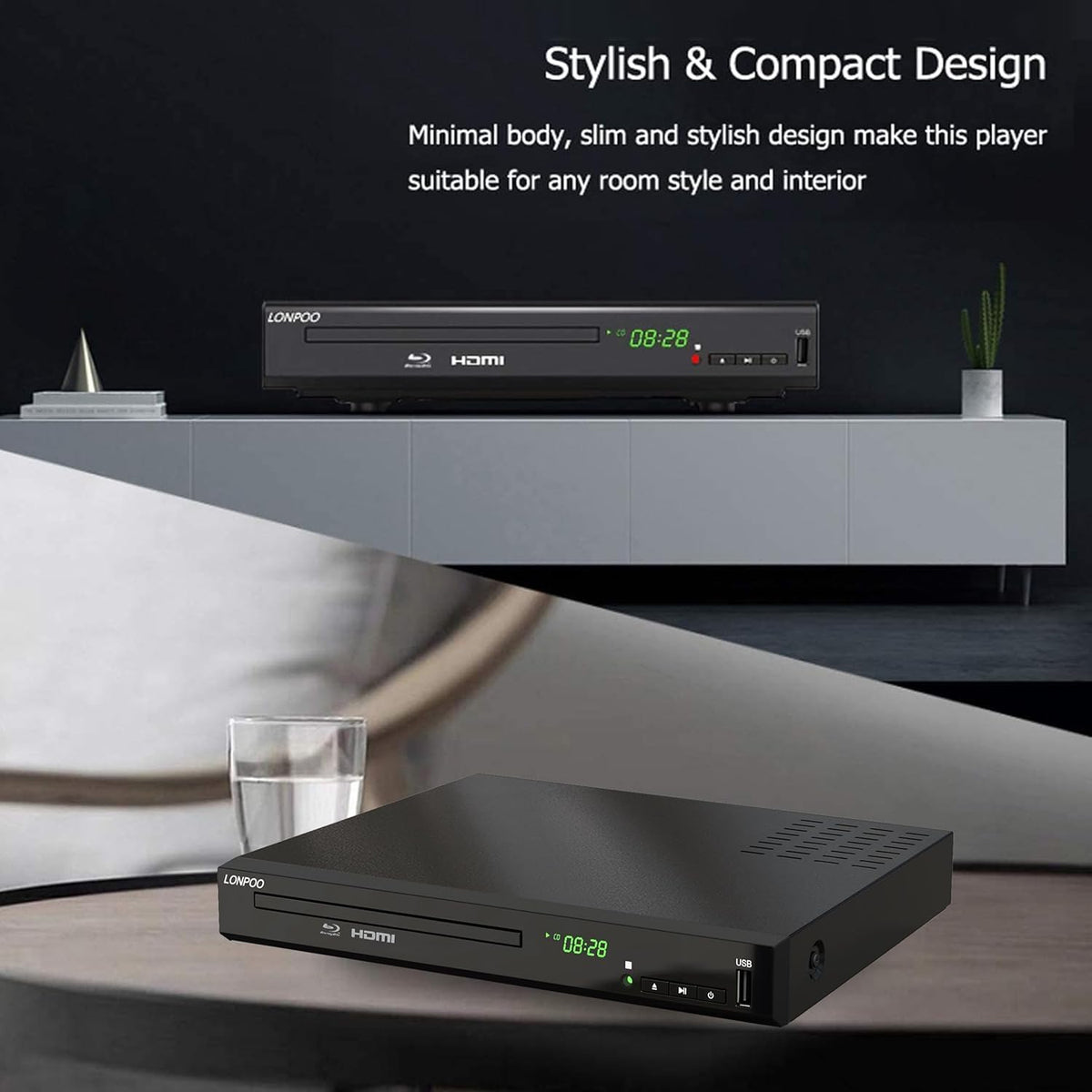 Full HD DVD Player HDMI with Dolby Digital TrueHD/DTS Y9057