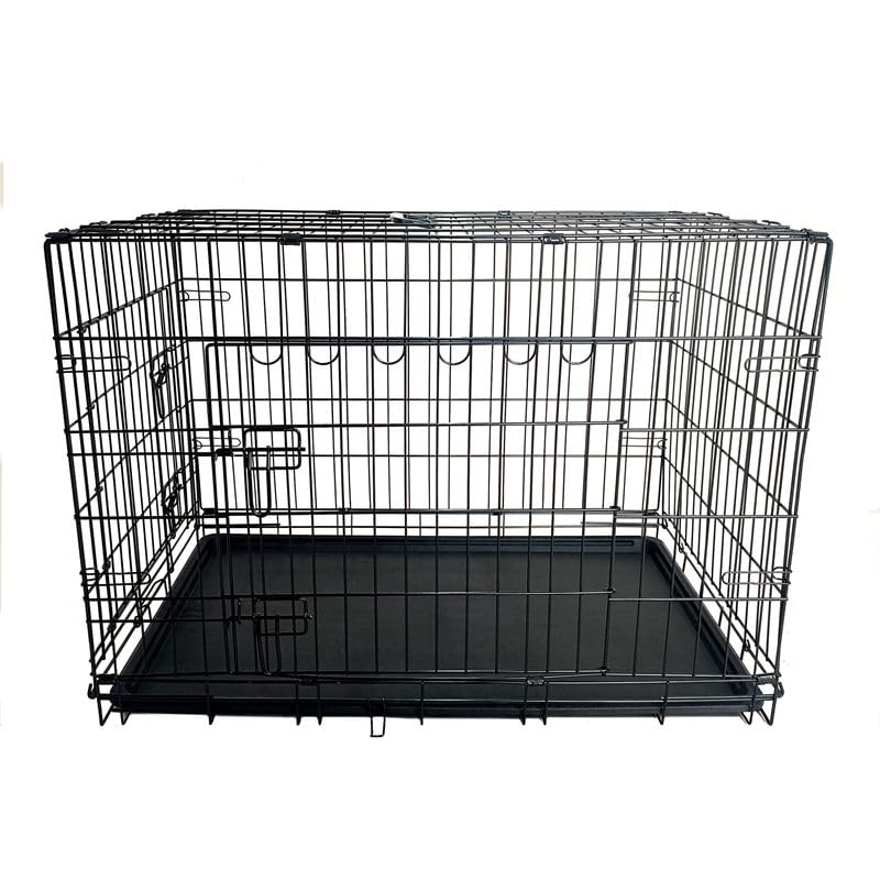 48-Inch Folding Metal Dog Crate with Divider, Tray, and Carry Handle M1247