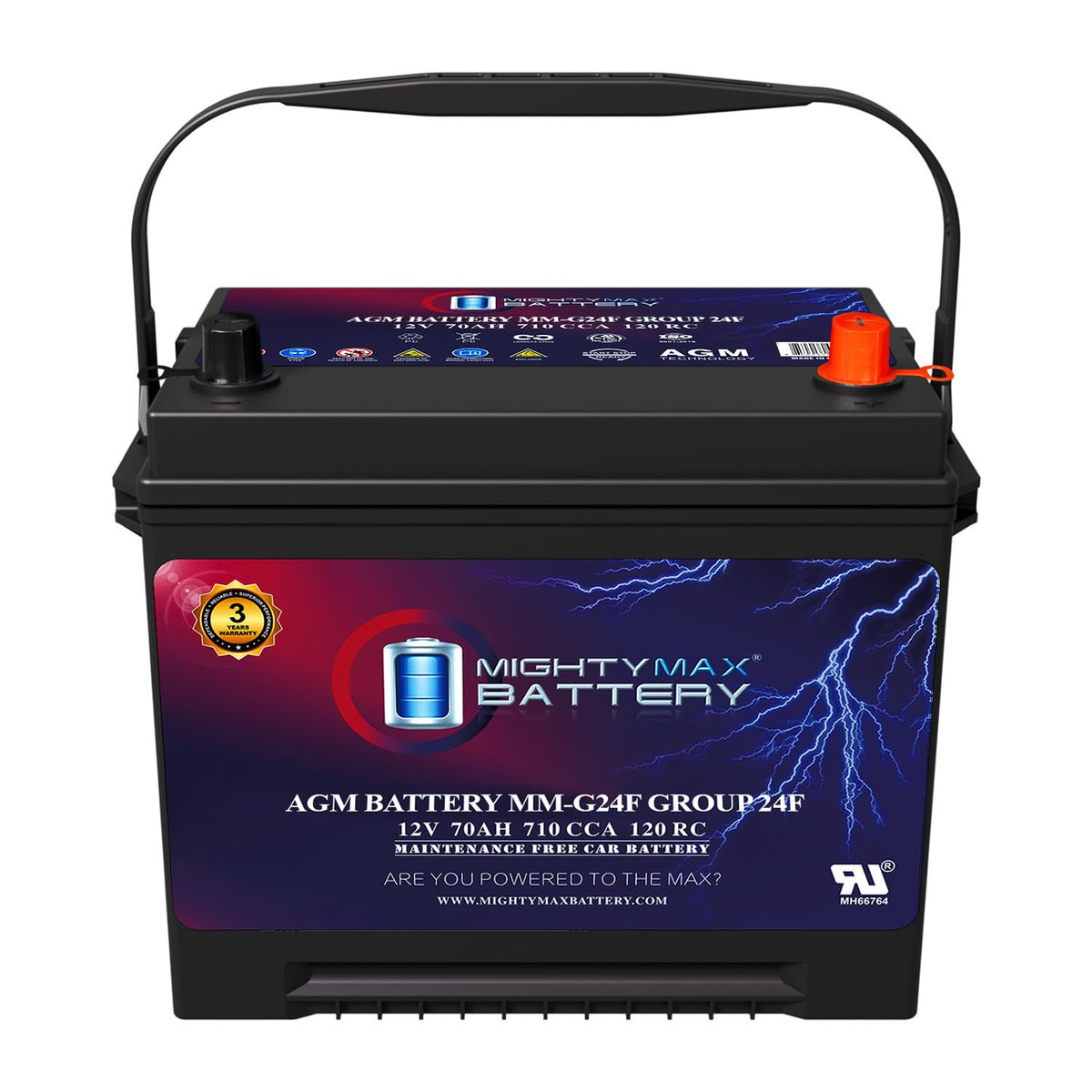 12V 70Ah AGM Replacement Battery X25016