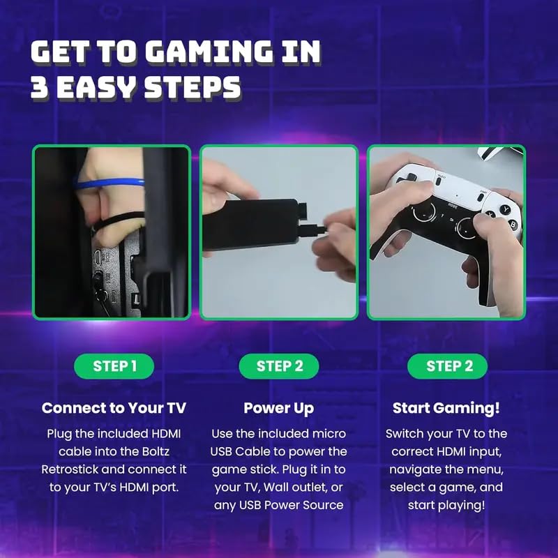 4K Wireless Retro Game Stick with 40000 Games and 26 Emulators R4285