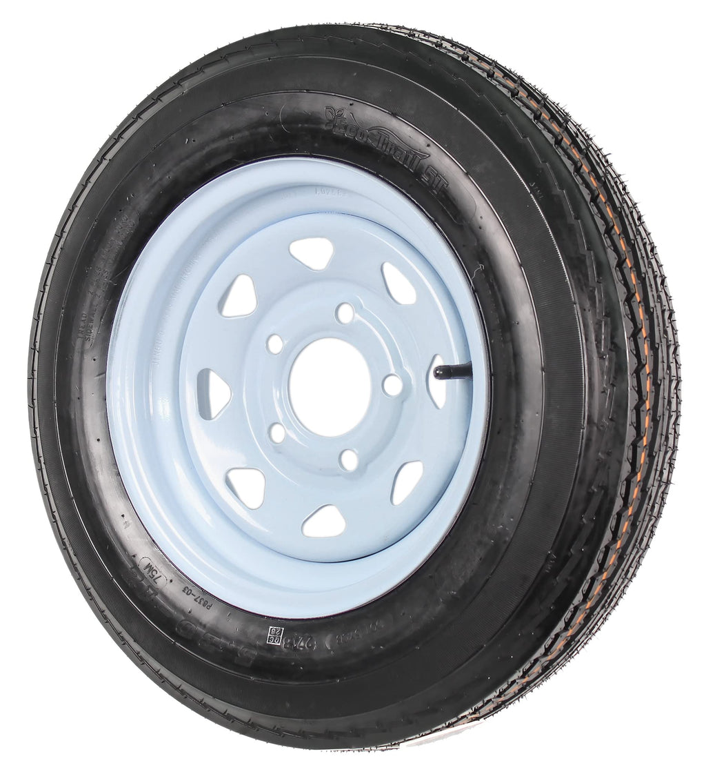 12 Inch 5 Lug Trailer Tire Rim Assembly W1606