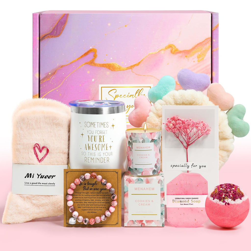 Pink 9pc Spa Bath Gift Set D639129