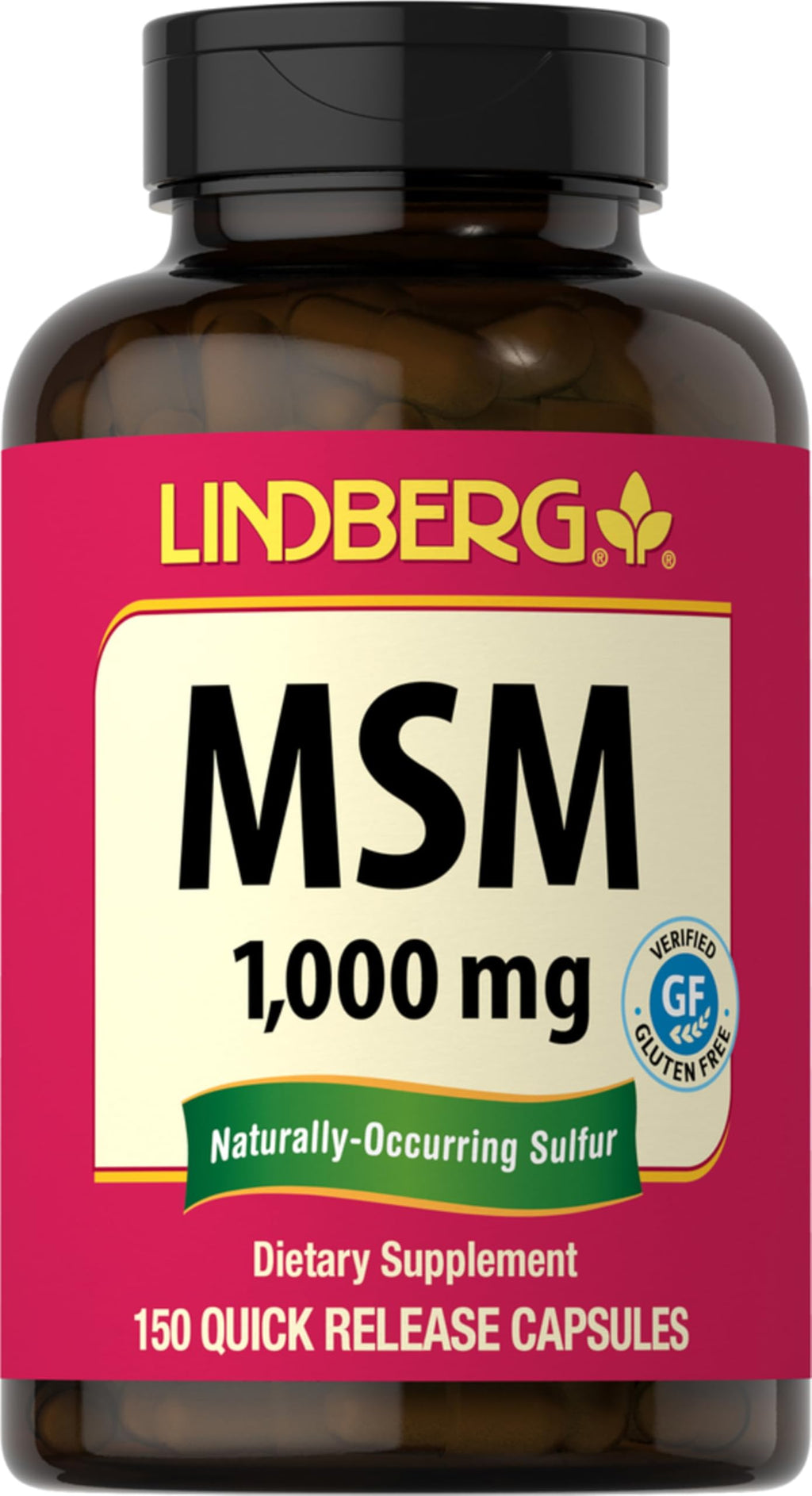 MSM Supplement 1000mg 150 Powder Capsules E455258