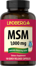 MSM Supplement 1000mg 150 Powder Capsules E455258