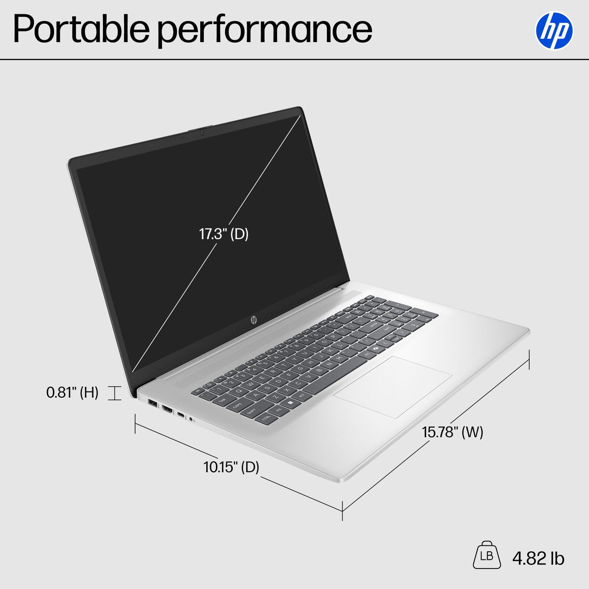 17.3" HD+ Touchscreen Laptop, 16GB RAM 1TB SSD, AMD Ryzen 5, Silver S534