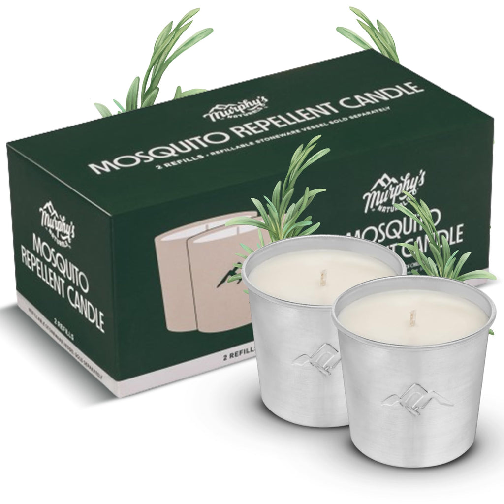 Mosquito Repellent Candle Refills 9 oz Pack of 2 E39818