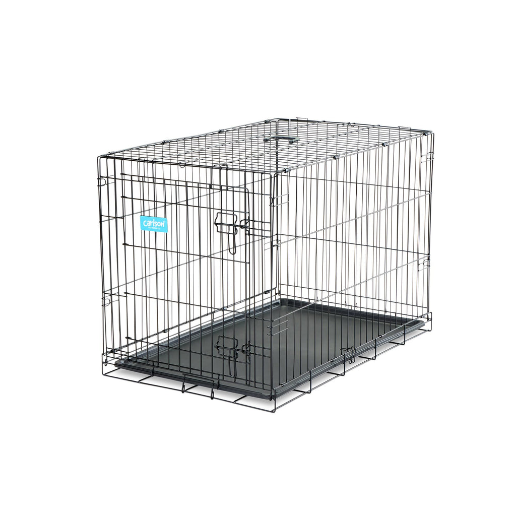 36" Foldable Metal Dog Crate with Removable Tray S72750
