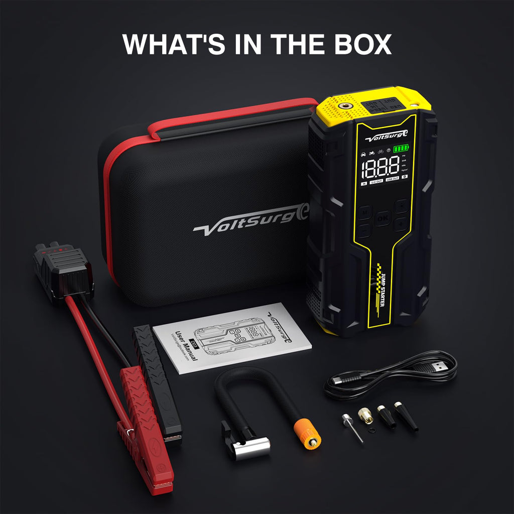 6000A Peak 12V Jump Starter with Air Compressor L865