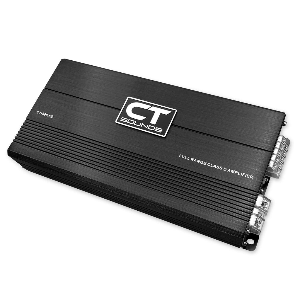 1000 Watt Full-Range Class D 5-Channel Car Amplifier R589