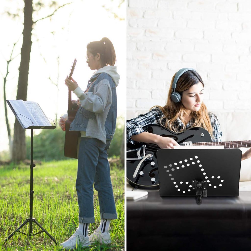 Adjustable Metal Sheet Music Stand with Carry Bag X677