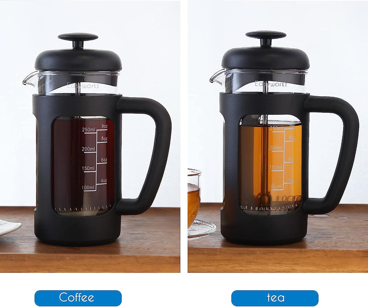 12 oz Stainless Steel French Press and Gooseneck Pour Over Kettle Z344883