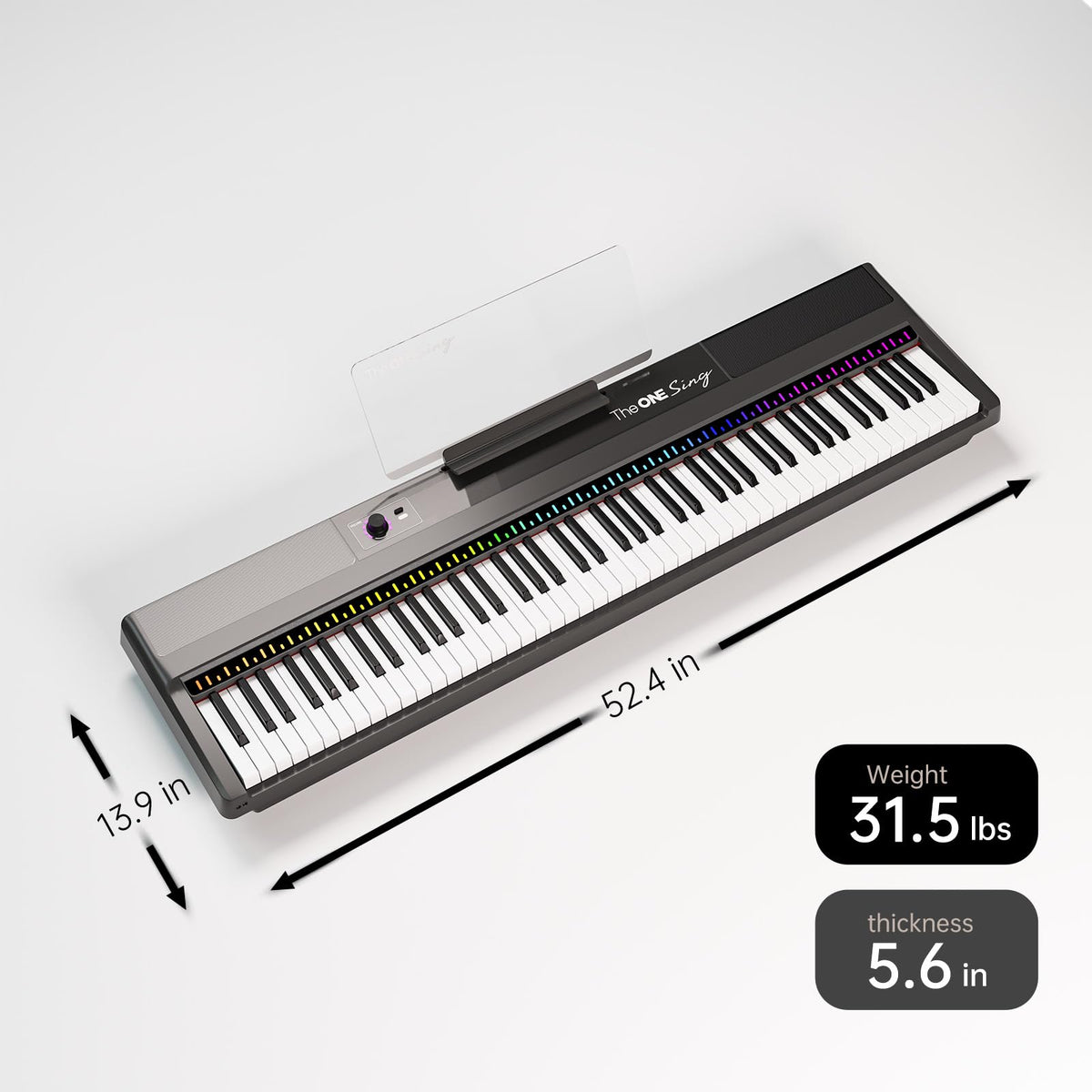 88-Key Weighted Hammer Action Digital Piano Keyboard P52666