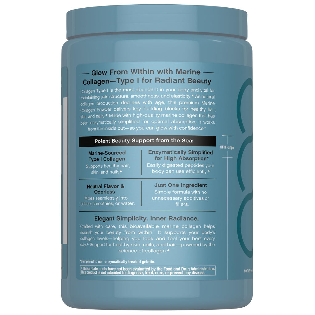 Marine Collagen Peptides Powder 8 oz Unflavored P66778