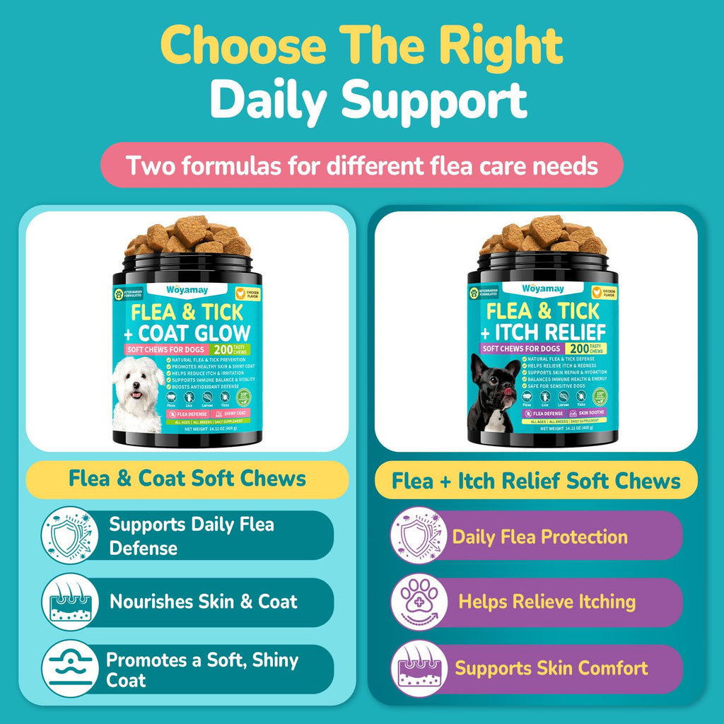 Soft Chews Chicken Flavor Flea and Tick Prevention for Dogs R920