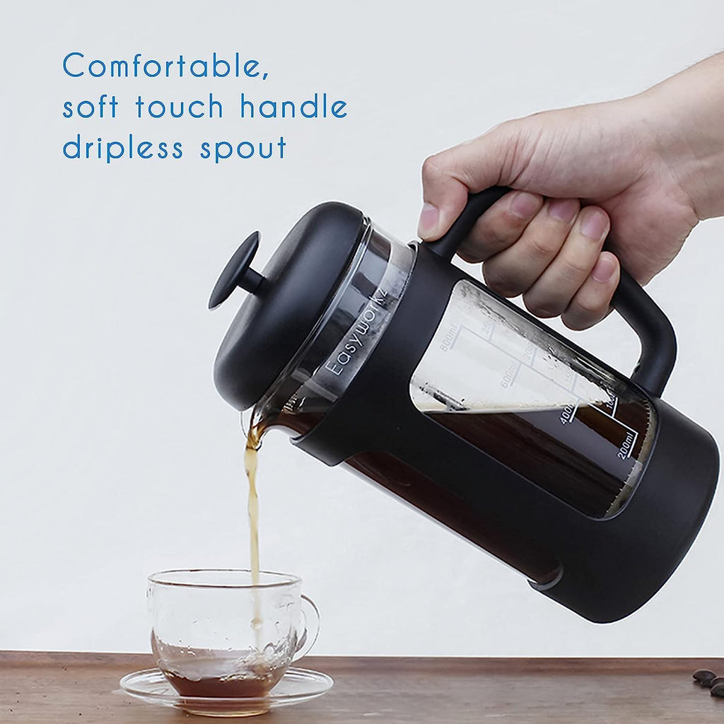 12 oz Stainless Steel French Press and Gooseneck Pour Over Kettle Z344883